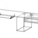 Схема сборки Стол письменный навесной Призма 3 BMS