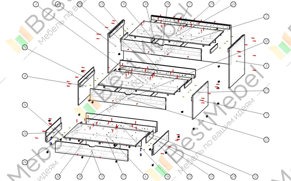 Кровать лагуна 5 схема сборки