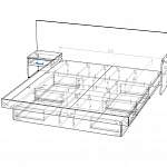 Схема сборки Кровать с полками Солл 36 BMS