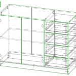 Схема сборки Комод Шайн 18 глянцевый BMS