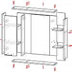 Схема сборки Зеркало для ванной Юпитер 6 BMS